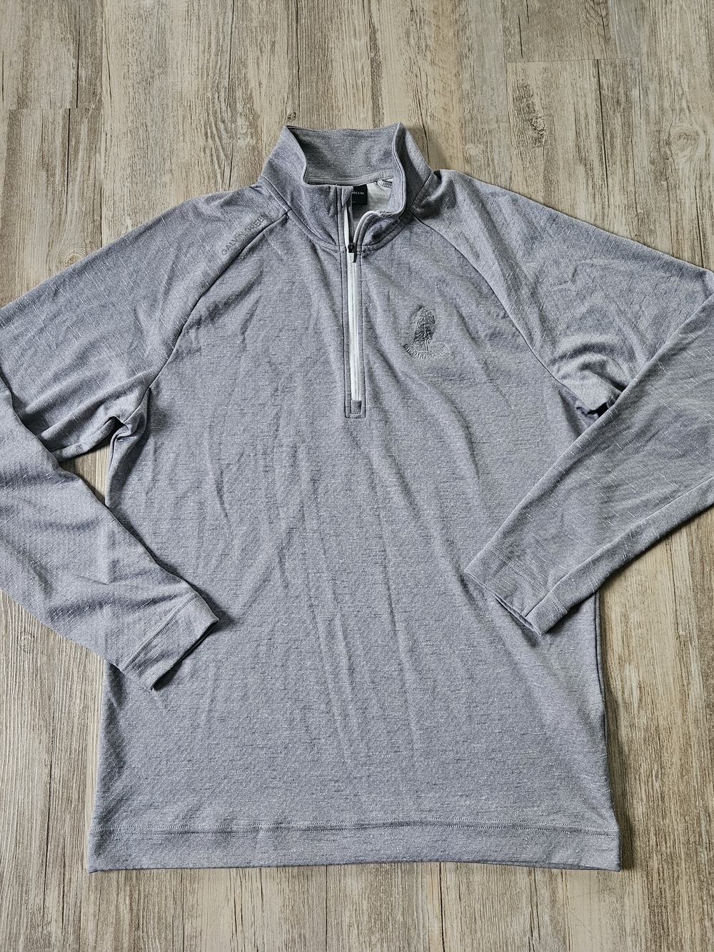 Galvin Green Men's Light Gray Quarter-Zip Chambers Bay Golf Pullover Large